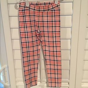 Plaid Ponte pants